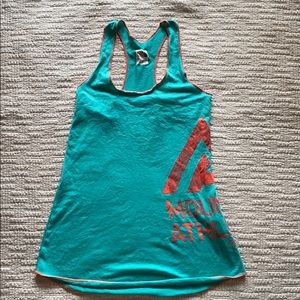 The North Face Teal and Orange Workout Tank Top